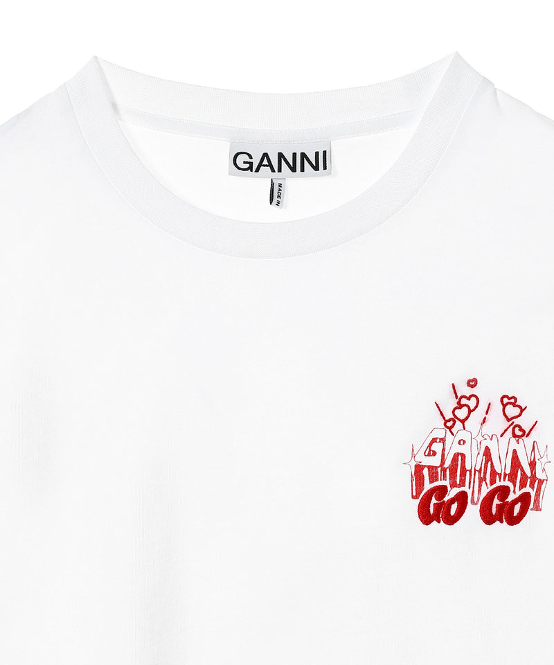 Thin Jersey Gogo Relaxed T-Shirt-GANNI-Forget-me-nots Online Store