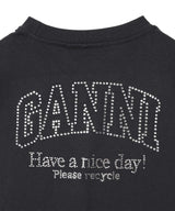 Basic Jersey Rhinestone Relaxed T-Shirt-GANNI-Forget-me-nots Online Store