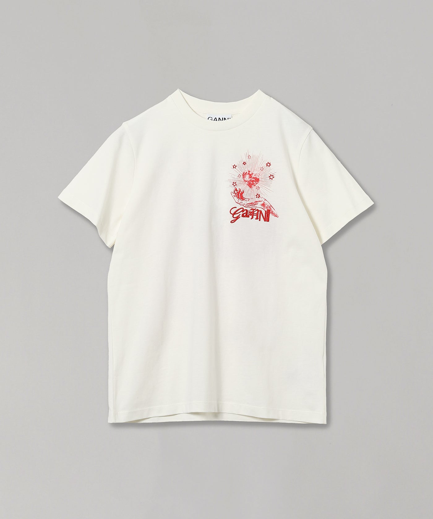 ガニー(GANNI)｜Basic Jersey Celestial Poster Relaxed T-Shirt