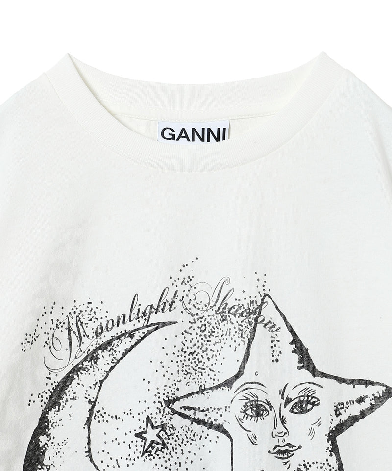 Future Heavy Jersey Moon Long Sleeve T-Shirt-GANNI-Forget-me-nots Online Store