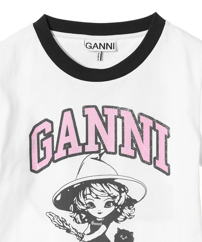 Basic Jersey Witch Small T-Shirt-GANNI-Forget-me-nots Online Store