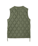 Military V Neck W-Zip Down Vest-TAION-Forget-me-nots Online Store