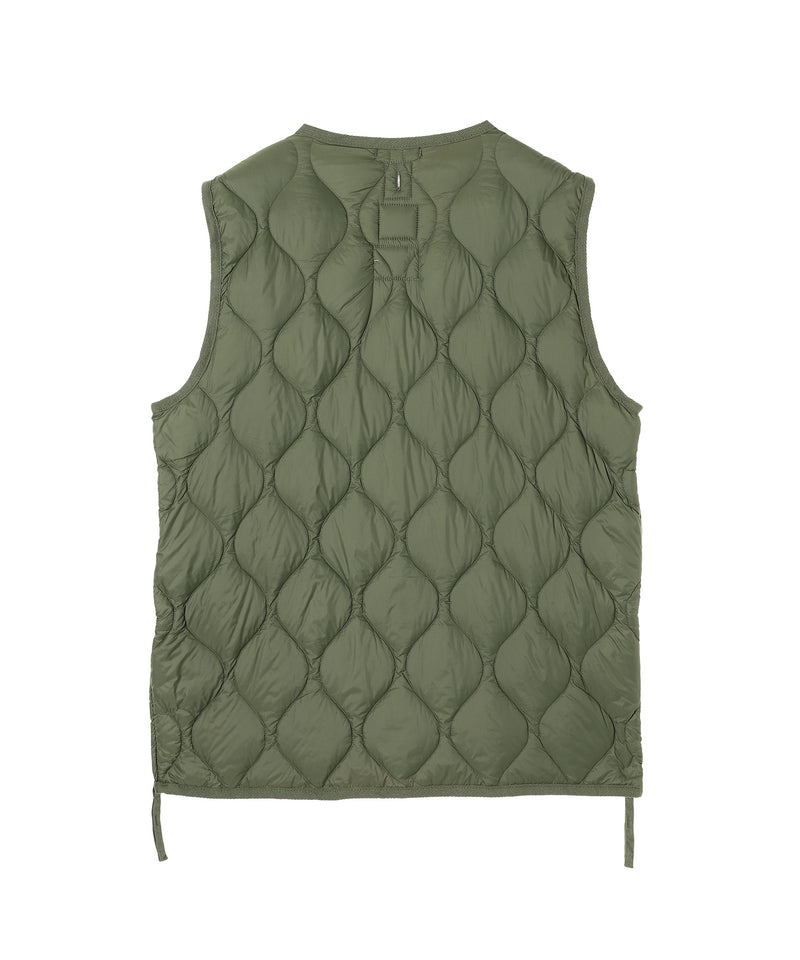 Military V Neck W-Zip Down Vest-TAION-Forget-me-nots Online Store