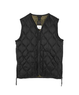 Military V Neck W-Zip Down Vest-TAION-Forget-me-nots Online Store