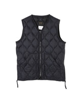 Military V Neck W-Zip Down Vest-TAION-Forget-me-nots Online Store