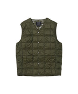 Mens V-Neck Down Vest-TAION-Forget-me-nots Online Store