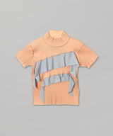 Todo Wave Short Sleeve Top Highneck Type-kotohayokozawa-Forget-me-nots Online Store