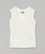 Shrunk-Knit Sleeveless Top-kotohayokozawa-Forget-me-nots Online Store