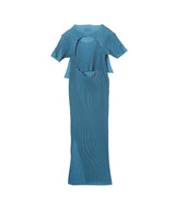 Peephole Short Sleeve Dress-kotohayokozawa-Forget-me-nots Online Store