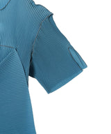 Peephole Short Sleeve Dress-kotohayokozawa-Forget-me-nots Online Store