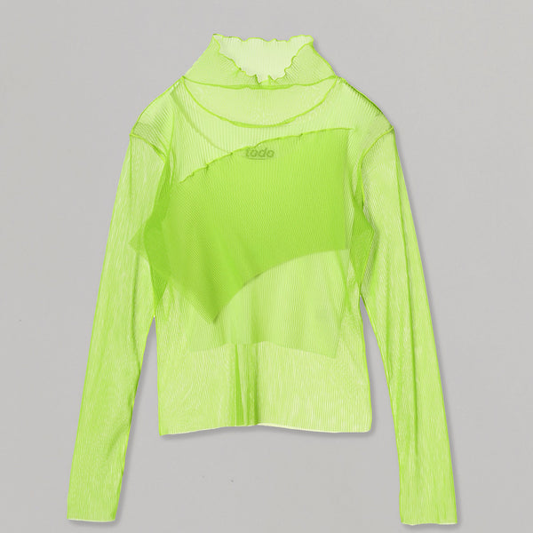 コトハヨコザワ(kotohayokozawa)｜Layered Sheer Long Sleeve