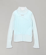 Sheer Layered Long Sleeve Top-kotohayokozawa-Forget-me-nots Online Store