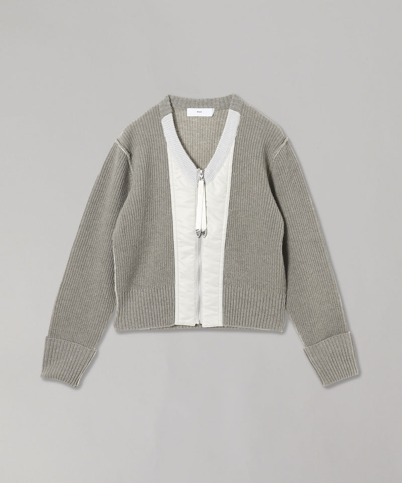 Wool Knit Zip Cardigan-TOGA PULLA-Forget-me-nots Online Store