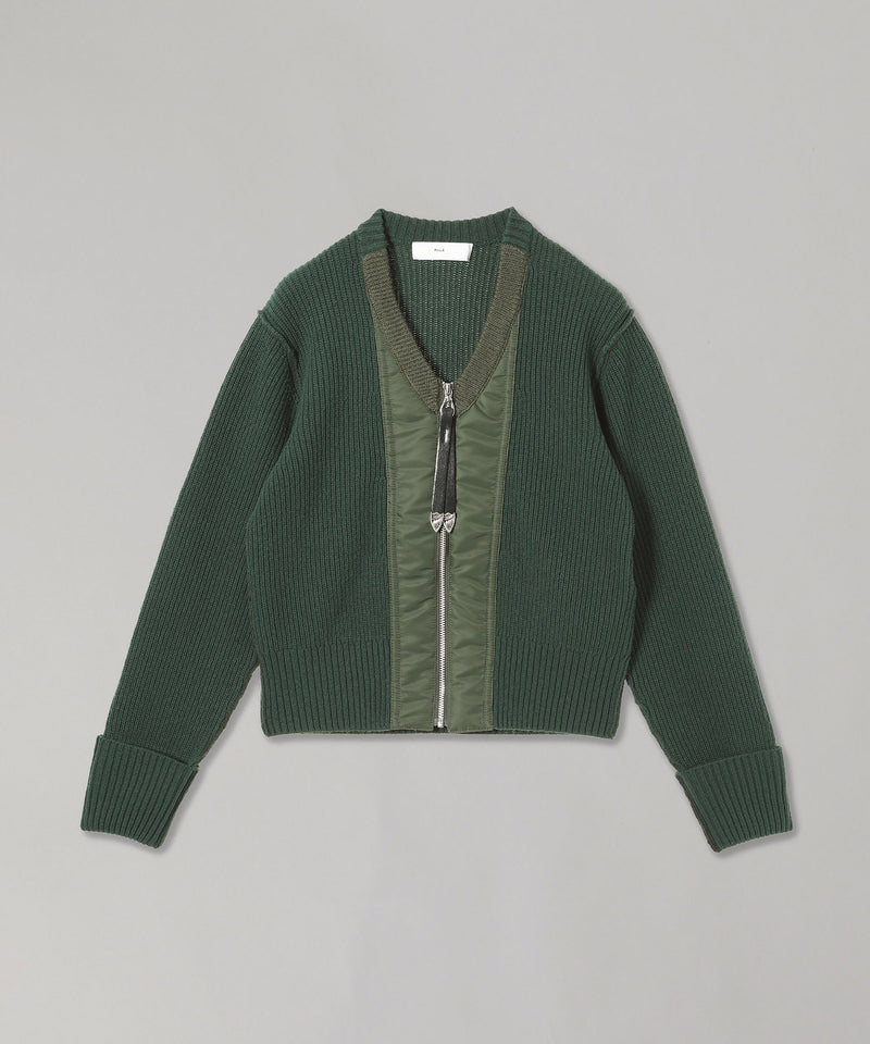 Wool Knit Zip Cardigan-TOGA PULLA-Forget-me-nots Online Store