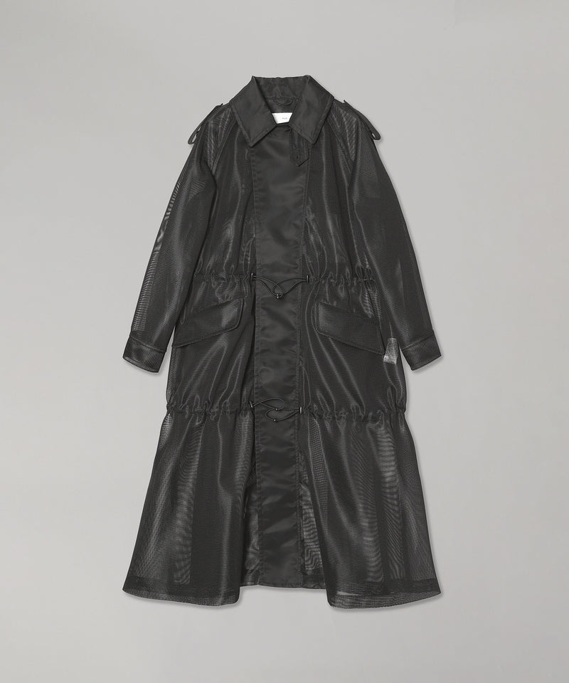 Nylon Twill Mesh Coat-TOGA PULLA-Forget-me-nots Online Store