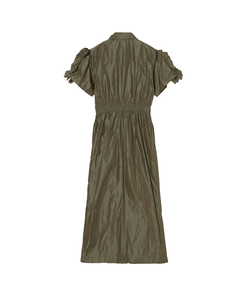 Memory Taffeta S/S Dress-TOGA PULLA-Forget-me-nots Online Store