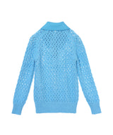 Lace Knit Polo Shirt-TOGA PULLA-Forget-me-nots Online Store