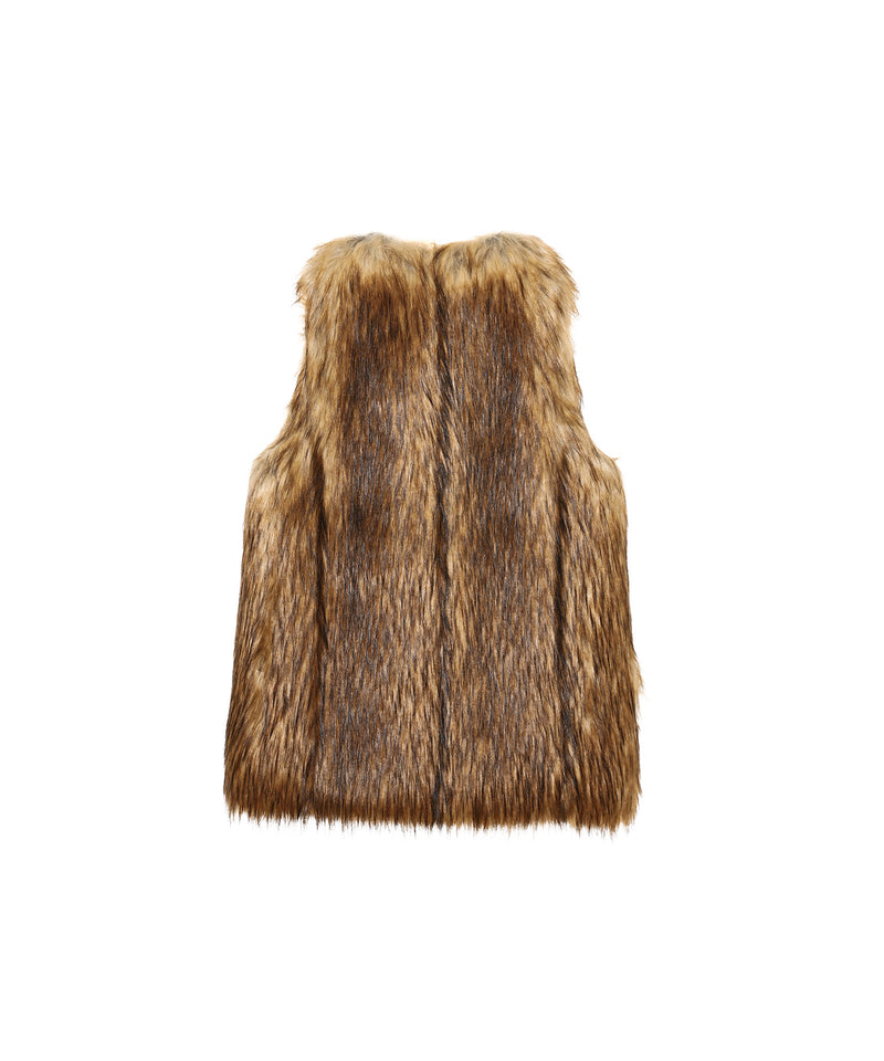 Fur Long Vest-TOGA PULLA-Forget-me-nots Online Store