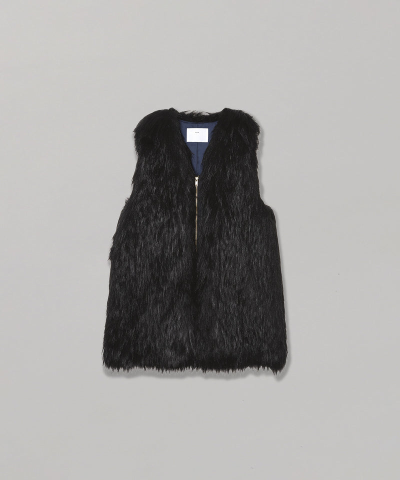 トーガプルラ(TOGA PULLA)｜Fur Long Vest｜スニーカー・ファッション