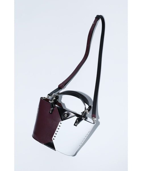 Leather Tote Bag Mini-TOGA PULLA-Forget-me-nots Online Store
