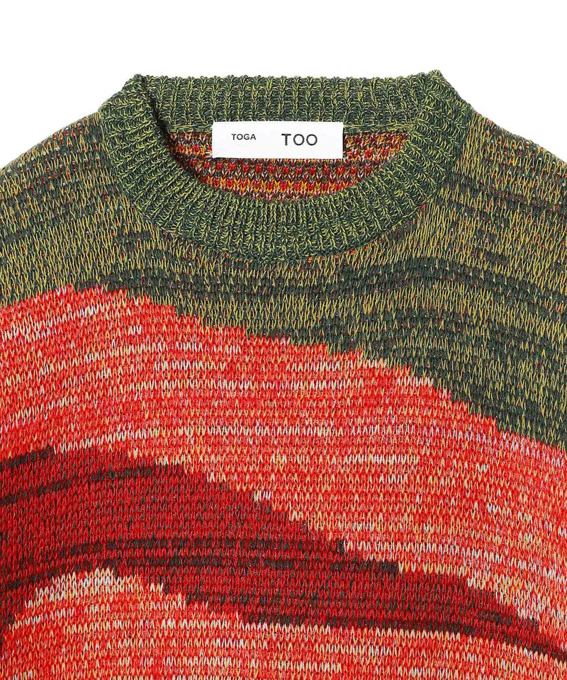 Jacquard Knit Pullover-TOGA PULLA-Forget-me-nots Online Store