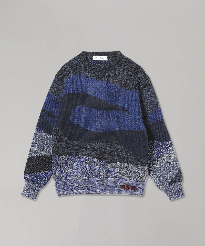 Jacquard Knit Pullover-TOGA PULLA-Forget-me-nots Online Store