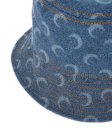 Moon Laser Denim Bucket Hat-Marine Serre-Forget-me-nots Online Store