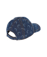 Moon Laser Denim Baseball Cap-Marine Serre-Forget-me-nots Online Store