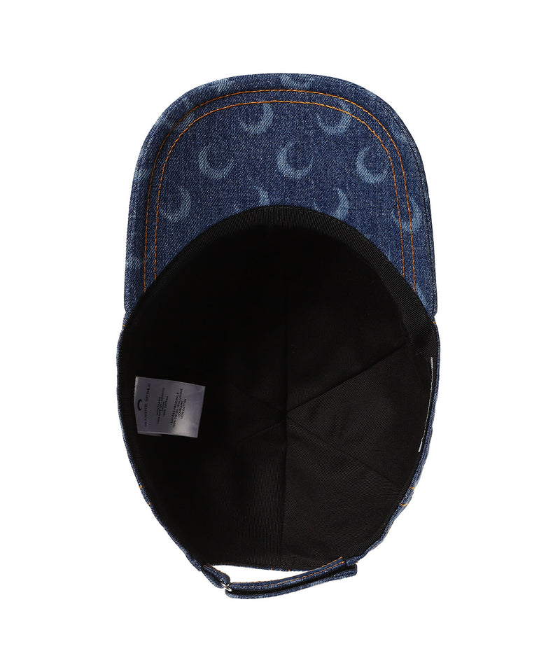 Moon Laser Denim Baseball Cap-Marine Serre-Forget-me-nots Online Store