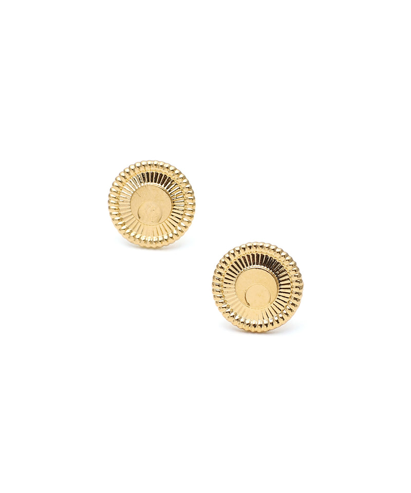 Gold Platted Stud Earring-Marine Serre-Forget-me-nots Online Store