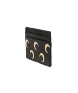 Moon Screenprint Leather Card Holder-Marine Serre-Forget-me-nots Online Store