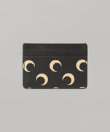 Moon Screenprint Leather Card Holder-Marine Serre-Forget-me-nots Online Store