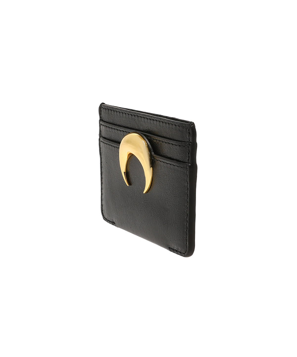 Moonogram Embossed Leather Wallet-Marine Serre-Forget-me-nots Online Store