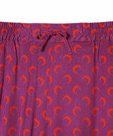 Moon Printed Flou Drawstring Trousers-Marine Serre-Forget-me-nots Online Store