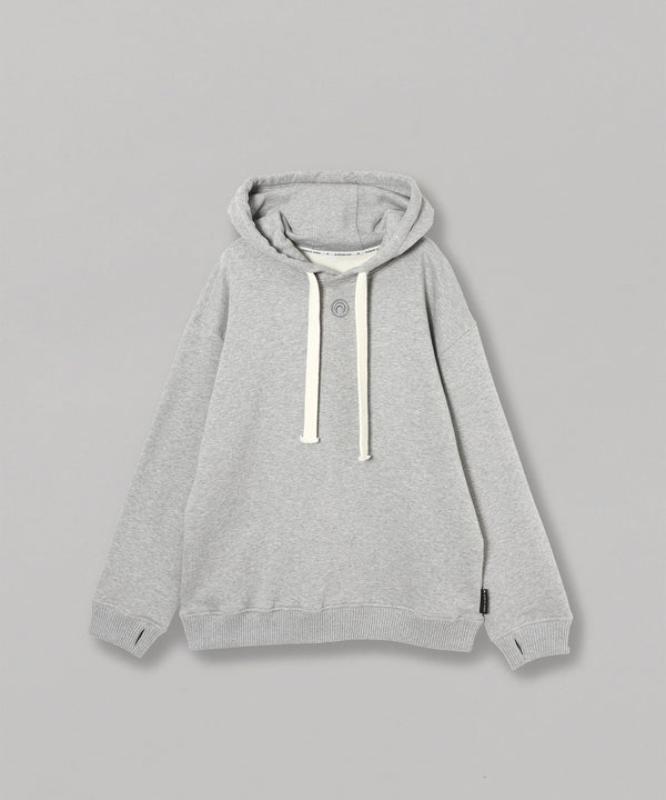 Organic Cotton Printed Fleece Hoodie-Marine Serre-Forget-me-nots Online Store