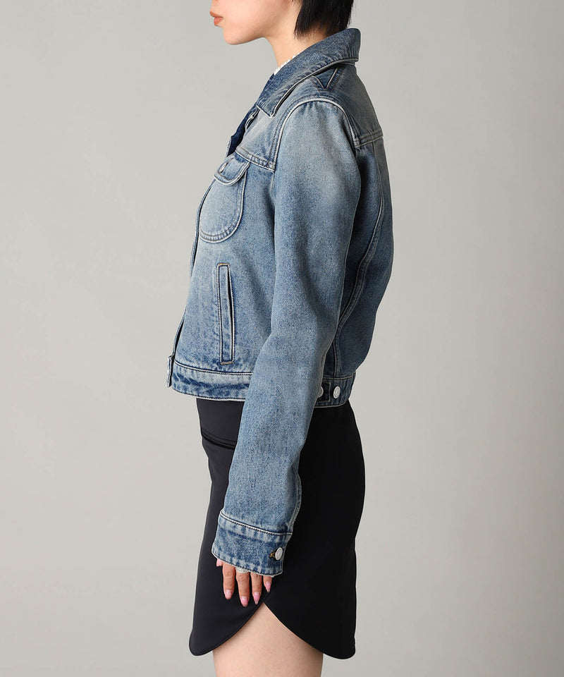 Signature Denim Trucker Jacket-courrèges-Forget-me-nots Online Store