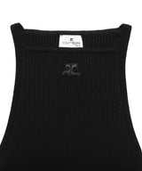 Signature Pointy Rib Knit Top-courrèges-Forget-me-nots Online Store