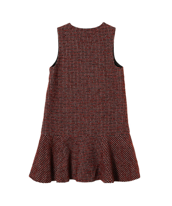 Woollen Check Buckle Mini Dress-GANNI-Forget-me-nots Online Store