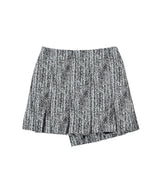 Cotton Tweed Wrap Mini Skirt-GANNI-Forget-me-nots Online Store