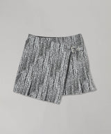 Cotton Tweed Wrap Mini Skirt-GANNI-Forget-me-nots Online Store