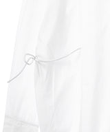 Cotton Poplin Oversized Tie String Shirt-GANNI-Forget-me-nots Online Store