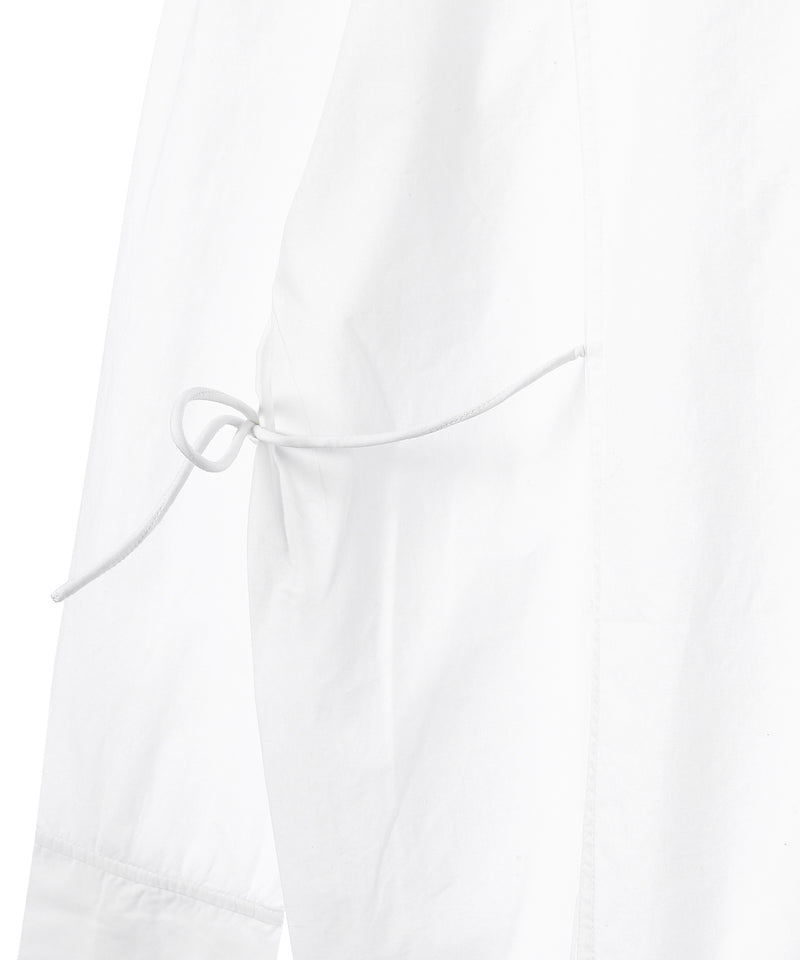 Cotton Poplin Oversized Tie String Shirt-GANNI-Forget-me-nots Online Store