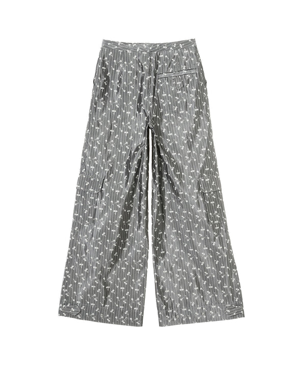 Acetate Jacquard Cargo Pants-GANNI-Forget-me-nots Online Store