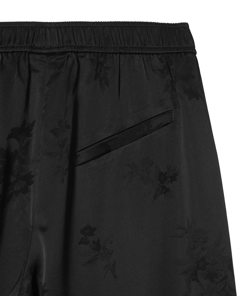 Fluid Satin Jacquard Elasticated Pants-GANNI-Forget-me-nots Online Store