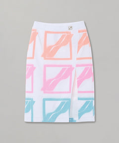 ＜Archive Sale＞Multi Logo White Slit Jersey Skirt-WE11DONE-Forget-me-nots Online Store