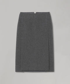 ＜Archive Sale＞Grey Wool H-Line Slit Detail Midi Skirt-WE11DONE-Forget-me-nots Online Store