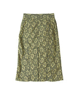 ＜Archive Sale＞Yellow Lace Layered Cotton Midi Skirt-WE11DONE-Forget-me-nots Online Store