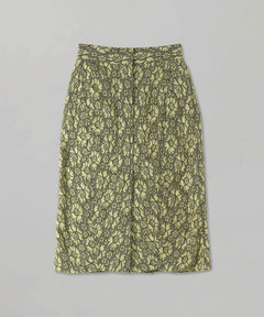 ＜Archive Sale＞Yellow Lace Layered Cotton Midi Skirt-WE11DONE-Forget-me-nots Online Store