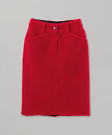 ＜Archive Sale＞Red Fleece Midi Skirt-WE11DONE-Forget-me-nots Online Store