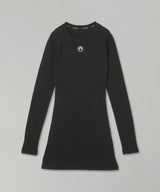 Moon Logo Ribbed Jersey Mini Dress-Marine Serre-Forget-me-nots Online Store